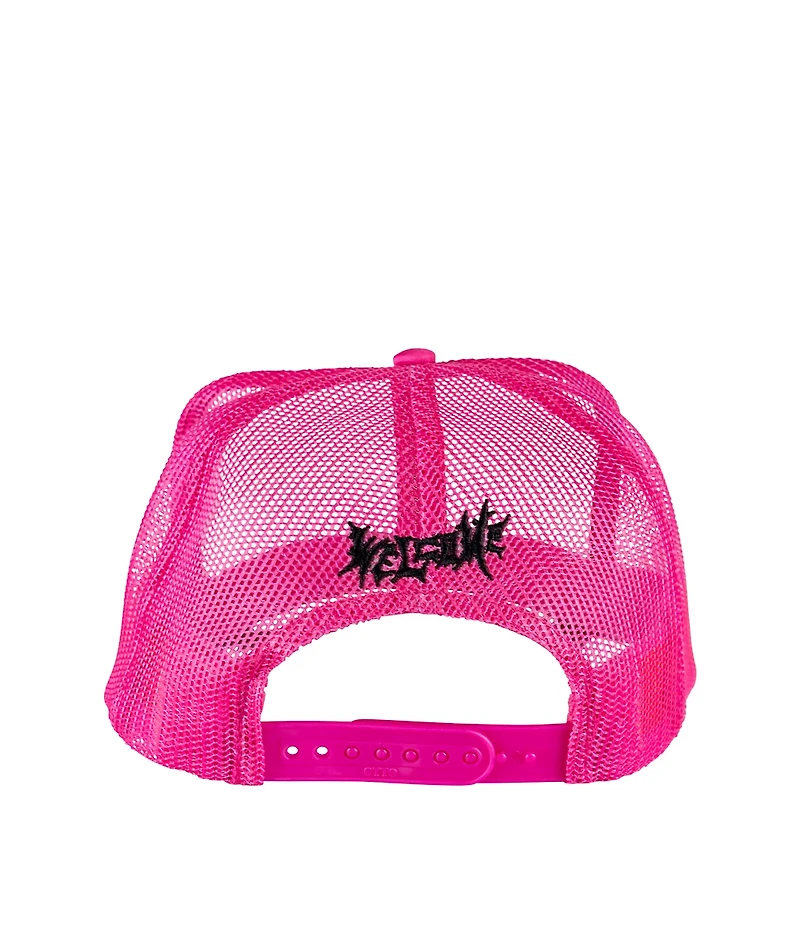 Welcome x Britney Spears Innocent Puff Print Pink Trucker Hat