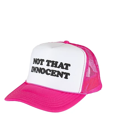 Welcome x Britney Spears Innocent Puff Print Pink Trucker Hat
