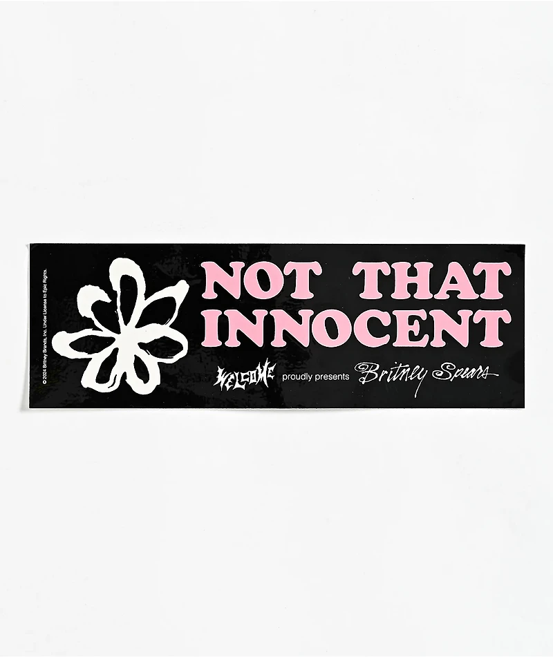 Welcome x Britney Spears Not That Innocent Sticker