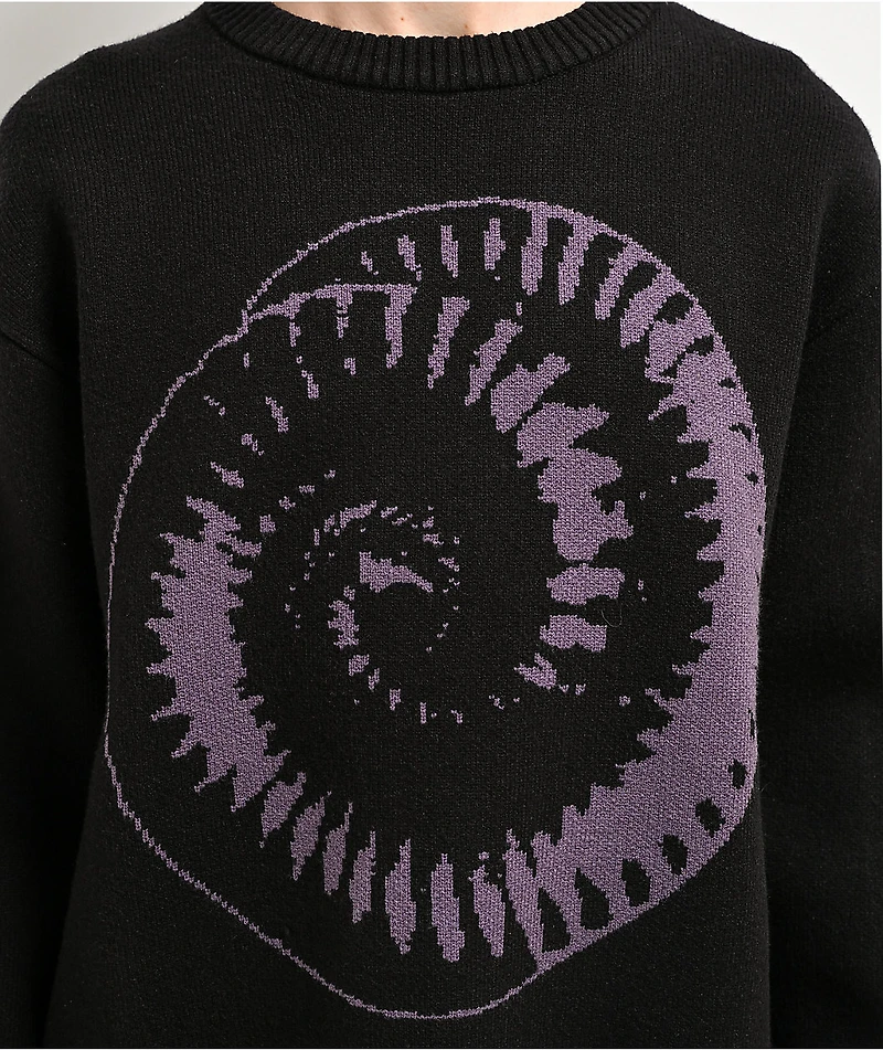 Welcome x Nine Inch Nails Spiral Black Knit Sweater