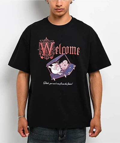 Welcome x Regular Show Golf Cart Black T-Shirt