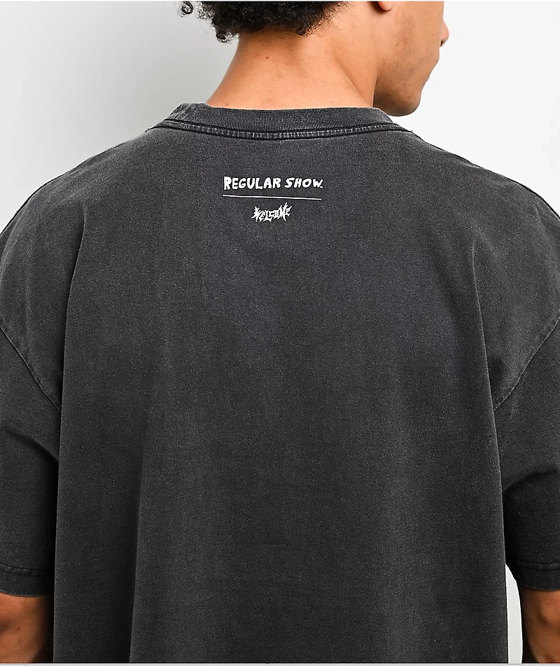 Welcome x Regular Show Mordecai Charcoal Wash T-Shirt
