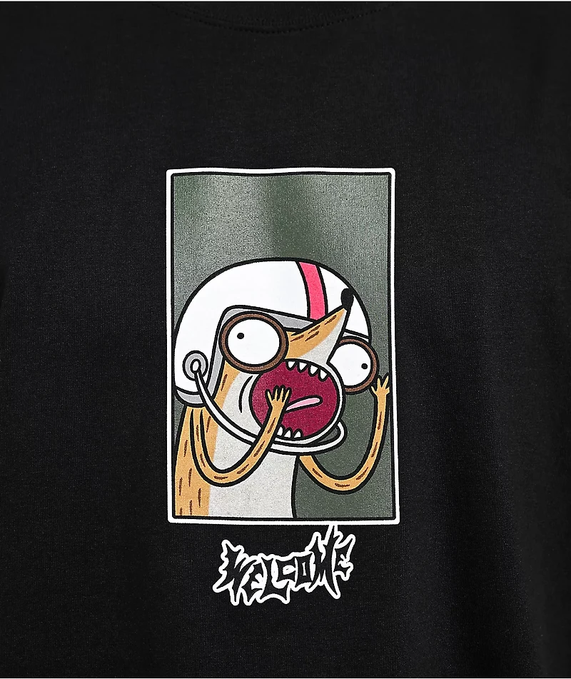 Welcome x Regular Show Rigby Black T-Shirt