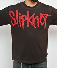 Welcome x Slipknot Barcode Brown Wash T-Shirt