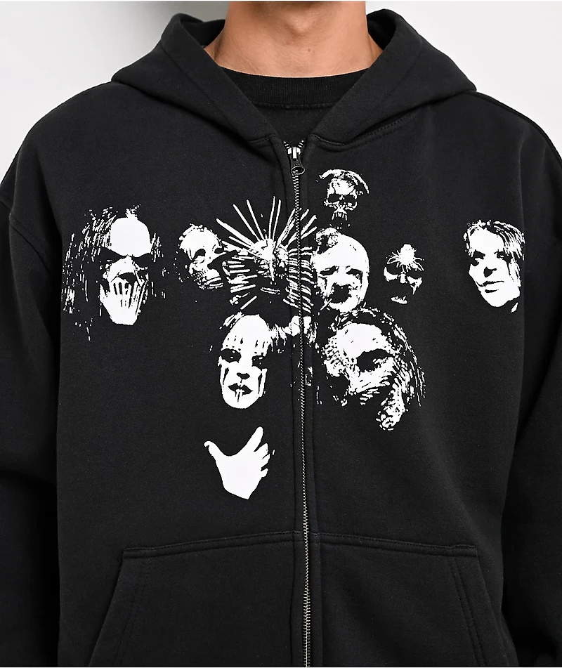 Welcome x Slipknot Nonogram Black Zip Hoodie
