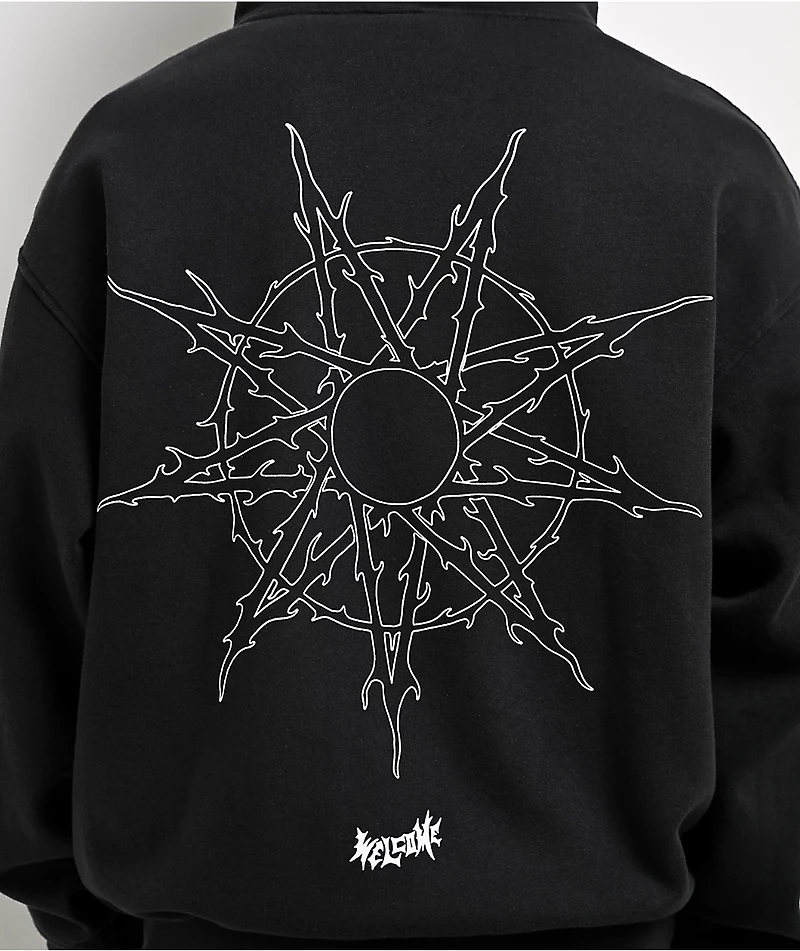 Welcome x Slipknot Nonogram Black Zip Hoodie