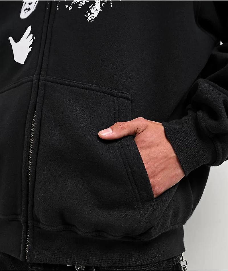 Welcome x Slipknot Nonogram Black Zip Hoodie
