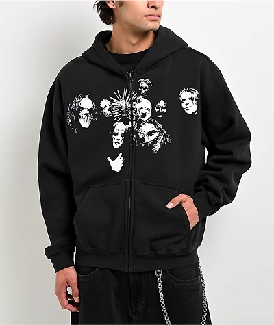 Welcome x Slipknot Nonogram Black Zip Hoodie
