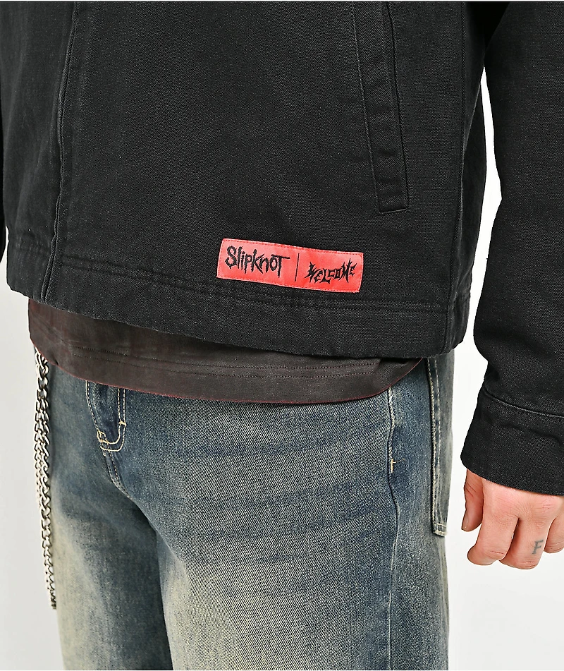 Welcome x Slipknot Self Titled Black Canvas Jacket