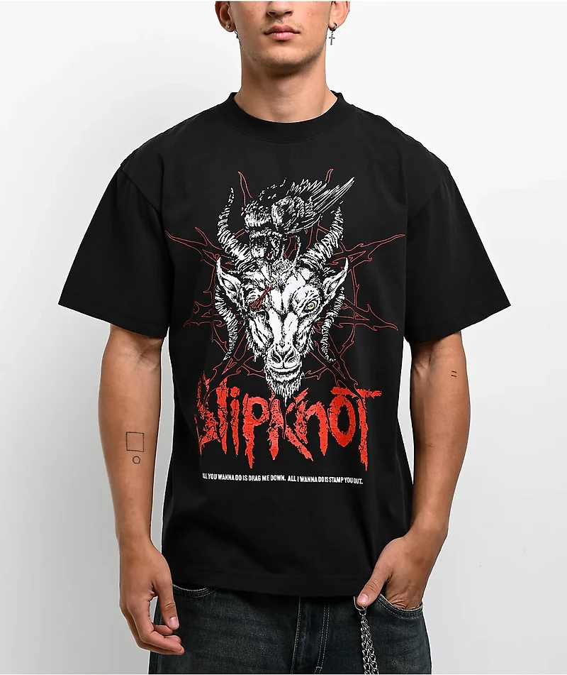 Welcome x Slipknot Spit It Out Black T-Shirt