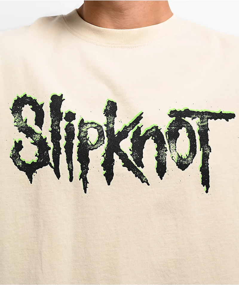 Welcome x Slipknot Tomorrow Beige Boxy T-Shirt