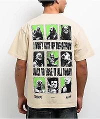 Welcome x Slipknot Tomorrow Beige Boxy T-Shirt