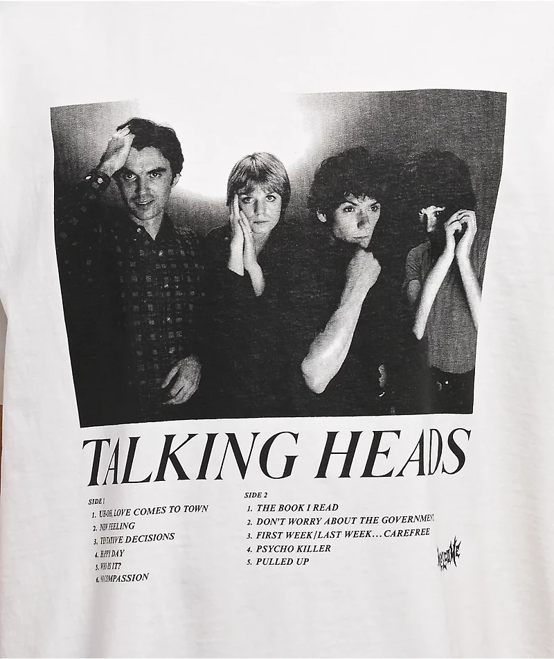 Welcome x Talking Heads Track List White T-Shirt