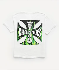 West Coast Choppers Fiery Fill White T-Shirt