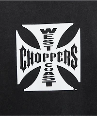 West Coast Choppers Flat Logo Black Wash T-Shirt
