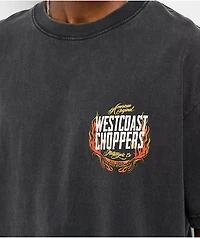 West Coast Choppers Gold Standard Black Wash T-Shirt