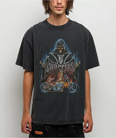 West Coast Choppers Grim Reaper Black Wash T-Shirt