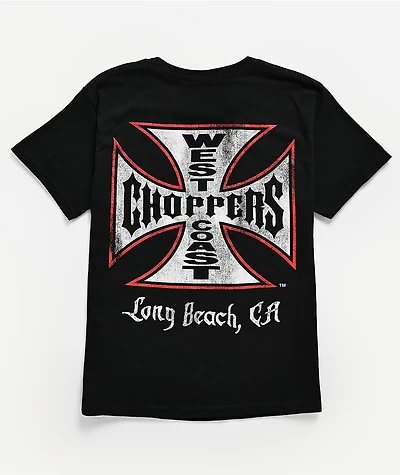West Coast Choppers Kids Flat Logo Black T-Shirt
