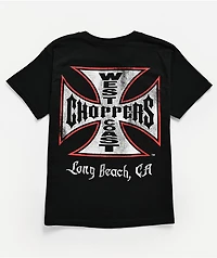West Coast Choppers Kids Flat Logo Black T-Shirt