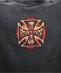 West Coast Choppers Logo Artifact Black Wash T-Shirt
