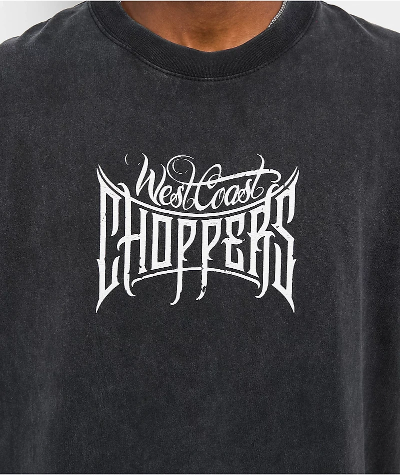 West Coast Choppers Long Beach CA Black Wash T-Shirt