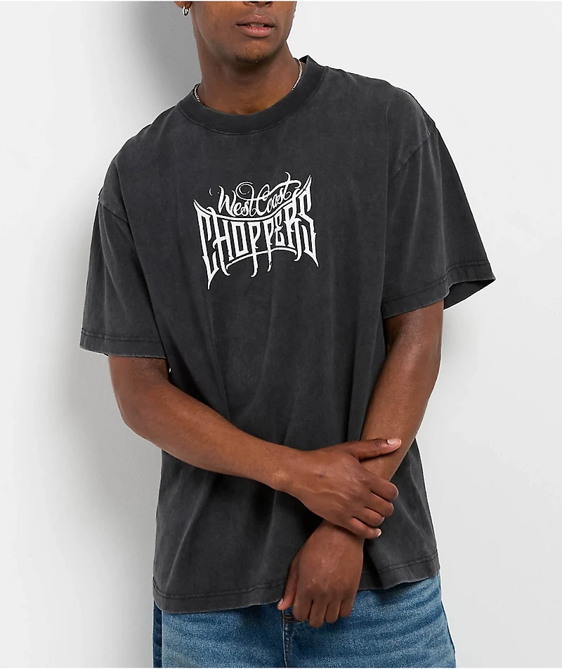 West Coast Choppers Long Beach CA Black Wash T-Shirt