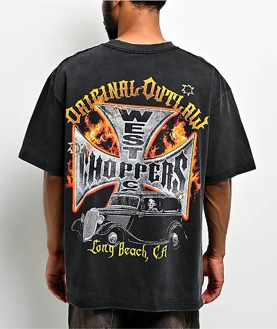 West Coast Choppers Original Outlaw Black Wash T-Shirt