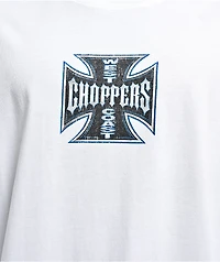West Coast Choppers Pinstripe White Long Sleeve T-Shirt
