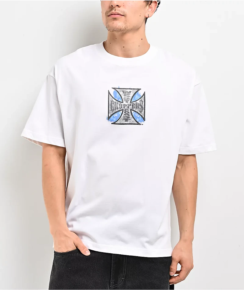 West Coast Choppers Scorched White T-Shirt