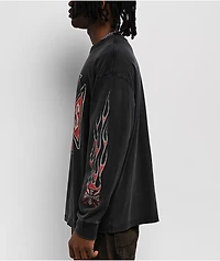 West Coast Choppers Sleight Of Hand Black Wash Long Sleeve T-Shirt