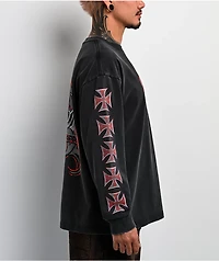 West Coast Choppers Spades Black Wash Long Sleeve T-Shirt