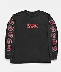 West Coast Choppers Spades Black Wash Long Sleeve T-Shirt