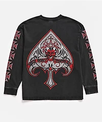 West Coast Choppers Spades Black Wash Long Sleeve T-Shirt