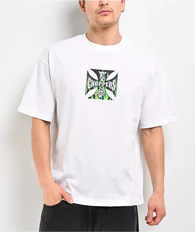 West Coast Choppers Weathered White T-Shirt