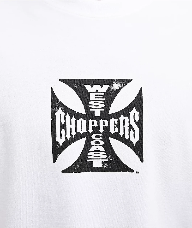West Coast Choppers Weathered White T-Shirt