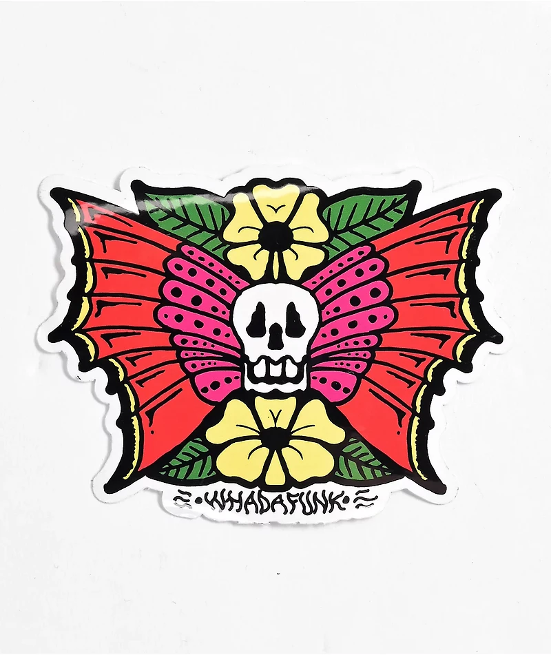Whadafunk Butterfly Sticker