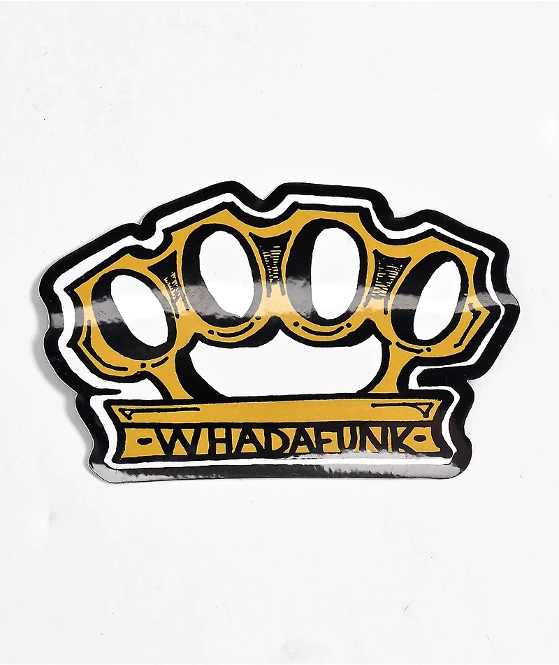 Whadafunk Knuckles Sticker