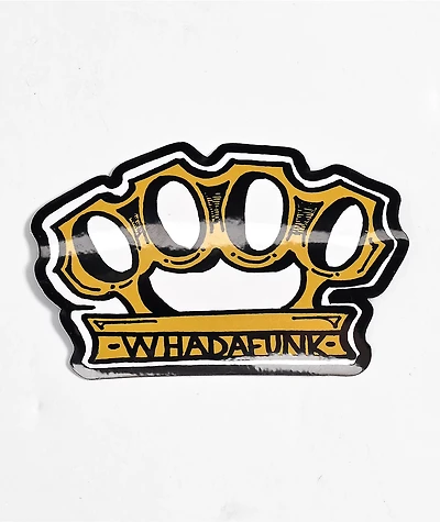 Whadafunk Knuckles Sticker
