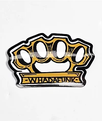 Whadafunk Knuckles Sticker