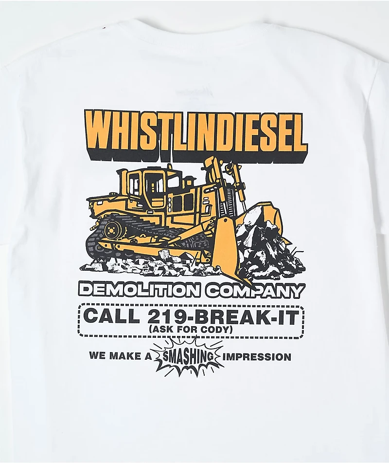 WhistlinDiesel Kids Break It White T-Shirt