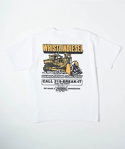 WhistlinDiesel Kids Break It White T-Shirt