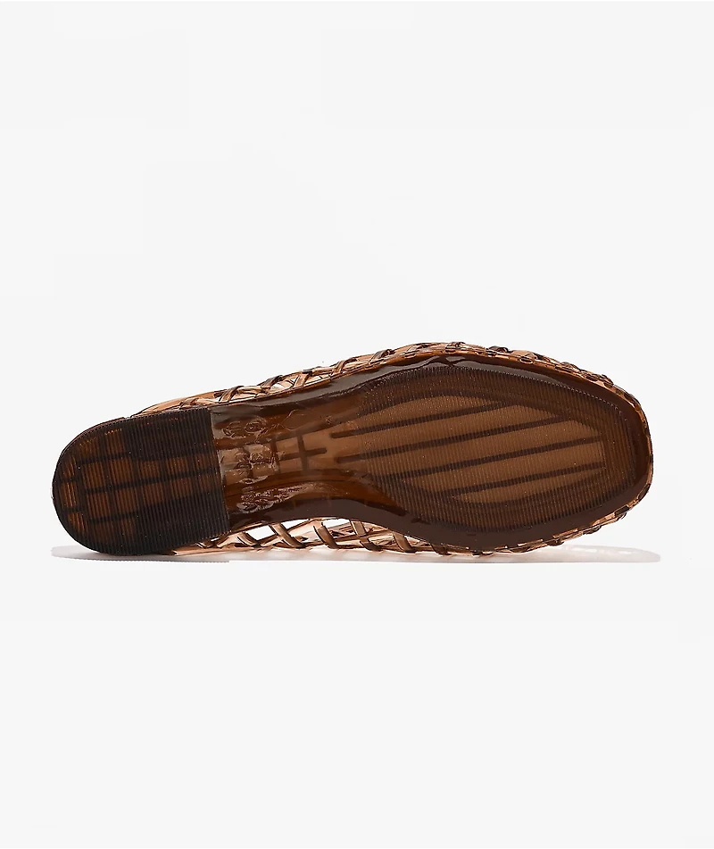 Wild Diva Agga Brown Mule Jelly Shoes