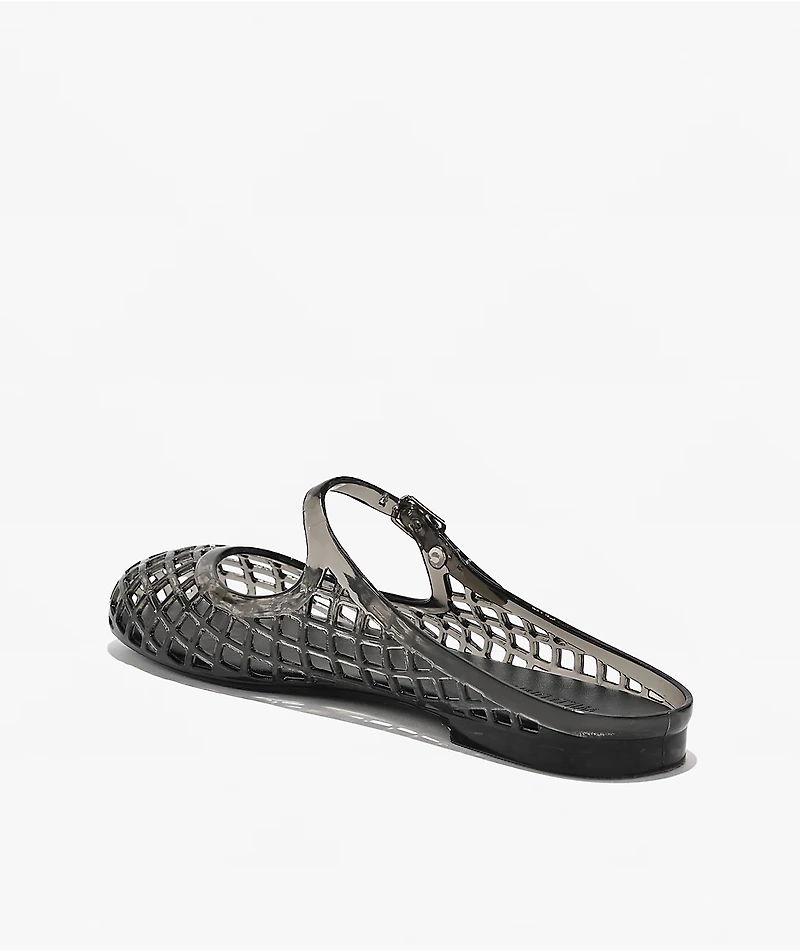 Wild Diva Bev Black Mary Jane Jelly Shoes