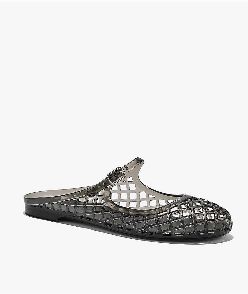 Wild Diva Bev Black Mary Jane Jelly Shoes