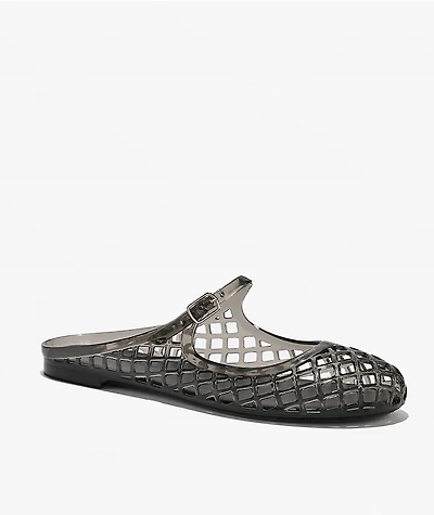 Wild Diva Bev Black Mary Jane Jelly Shoes