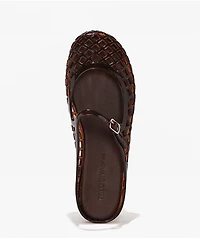 Wild Diva Bev Brown Mary Jane Jelly Shoes