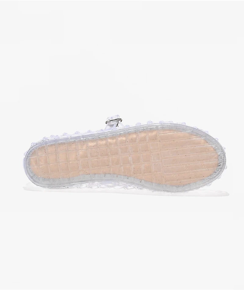 Wild Diva Riri Clear Mary Jane Jelly Shoes