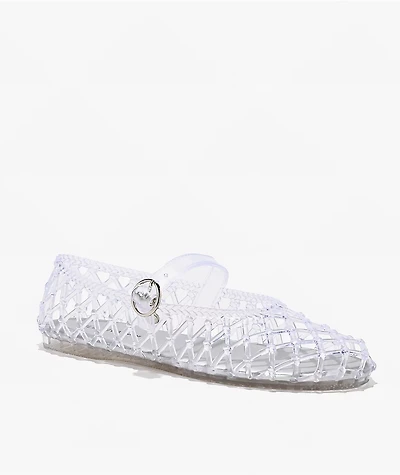 Wild Diva Riri Clear Mary Jane Jelly Shoes