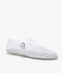 Wild Diva Riri Clear Mary Jane Jelly Shoes