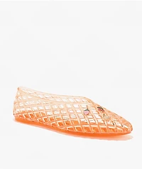 Wild Diva Suhana Orange Ballet Flat Jelly Shoes